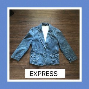 Express Women’s Blue Jean Jacket Size S